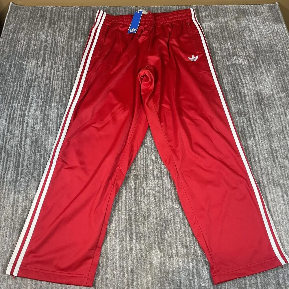 Adidas Originals Firebird Track Suit Mens XL Red 3-Stripes KD8307 KD8319